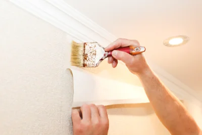 Pose de papier peint à Quintal — revêtements muraux et toiles de verre